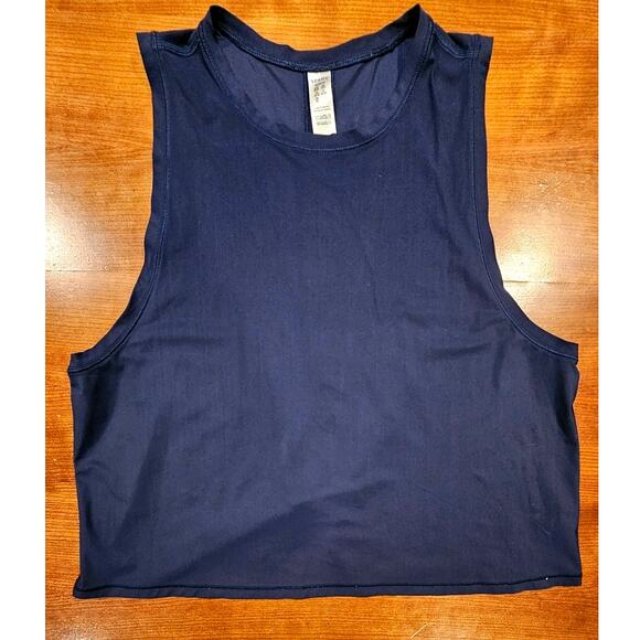 Spanx Black Tank Top, Go Lightly Cropped Tank,  Sz M, Excellent Cond. - Picture 1 of 6